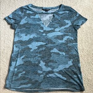 Greenish Blue Camo Top